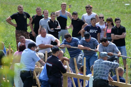 Сельская спартакиада в селе Курносово Омской области