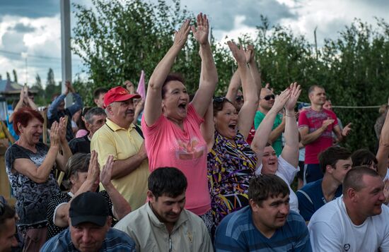 Сельская спартакиада в селе Курносово Омской области