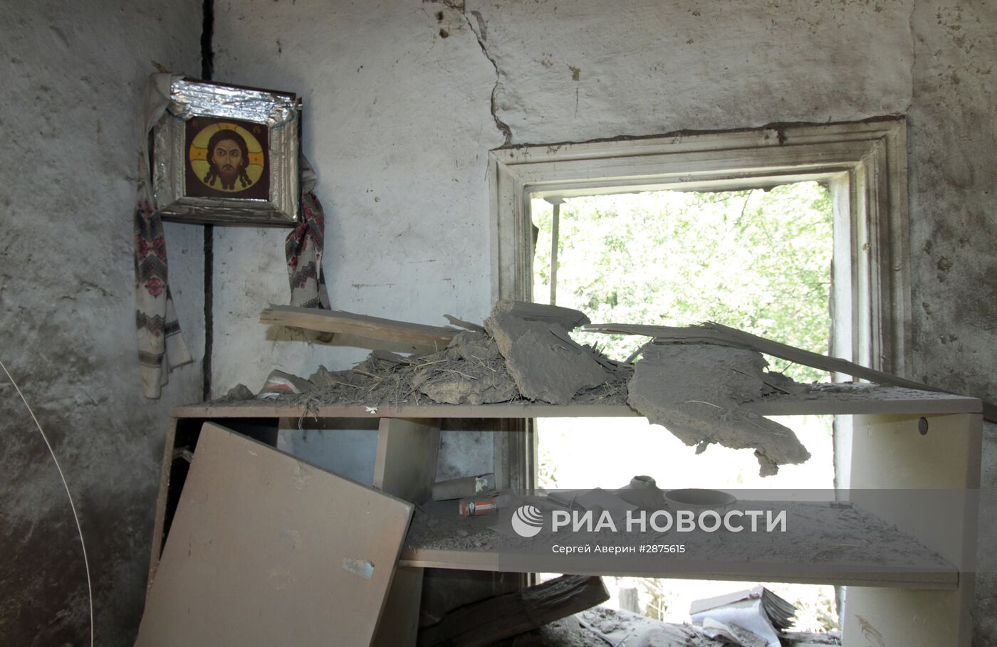 Последствия обстрела Донецка