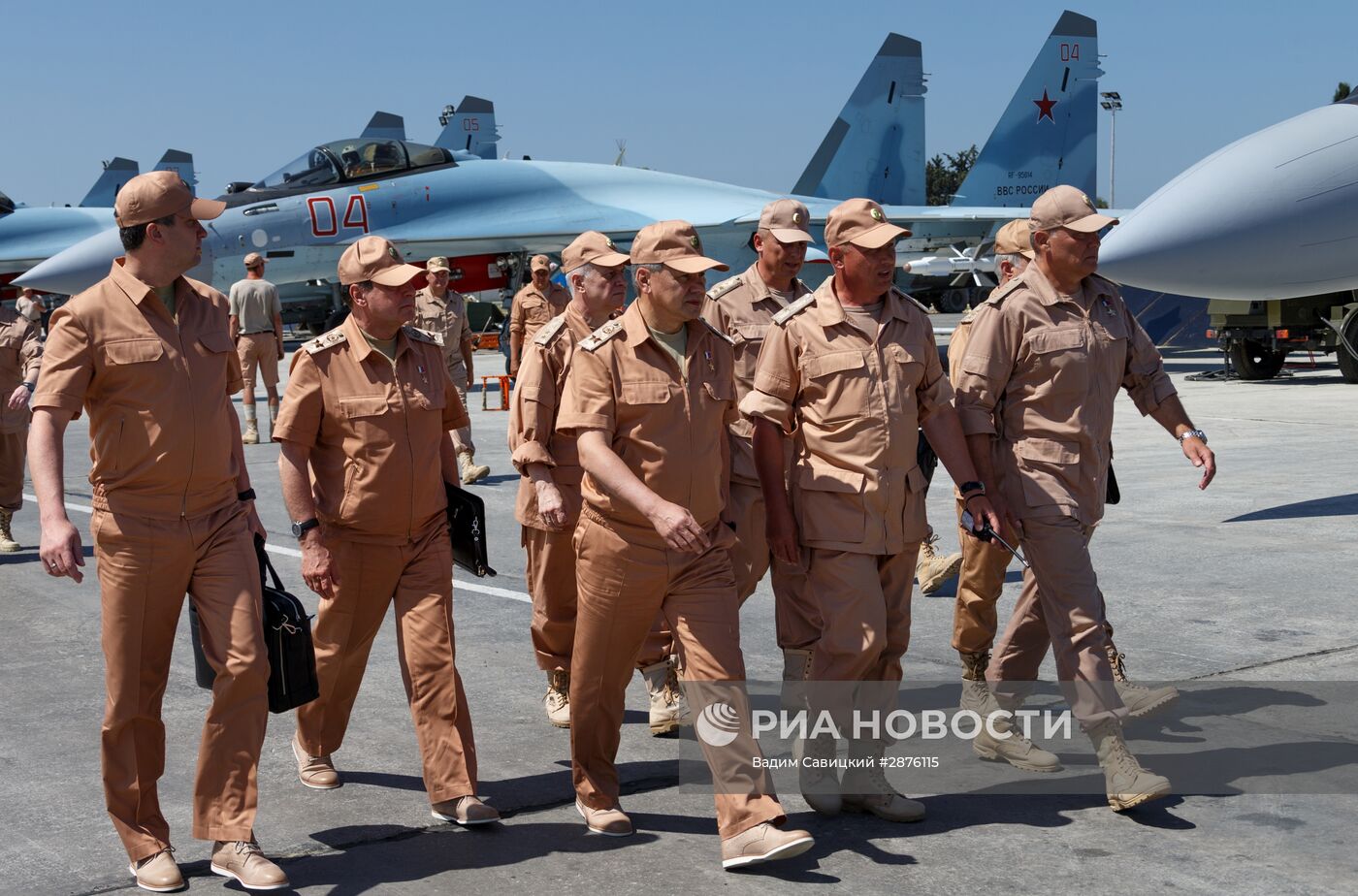 Рабочая поездка министра обороны РФ С.Шойгу в Сирию