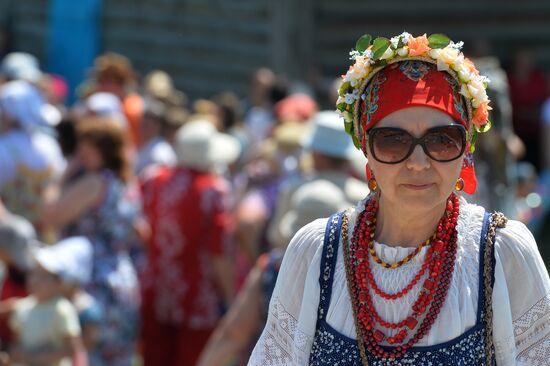 Обряд празднования Троицы в селе Матюшино