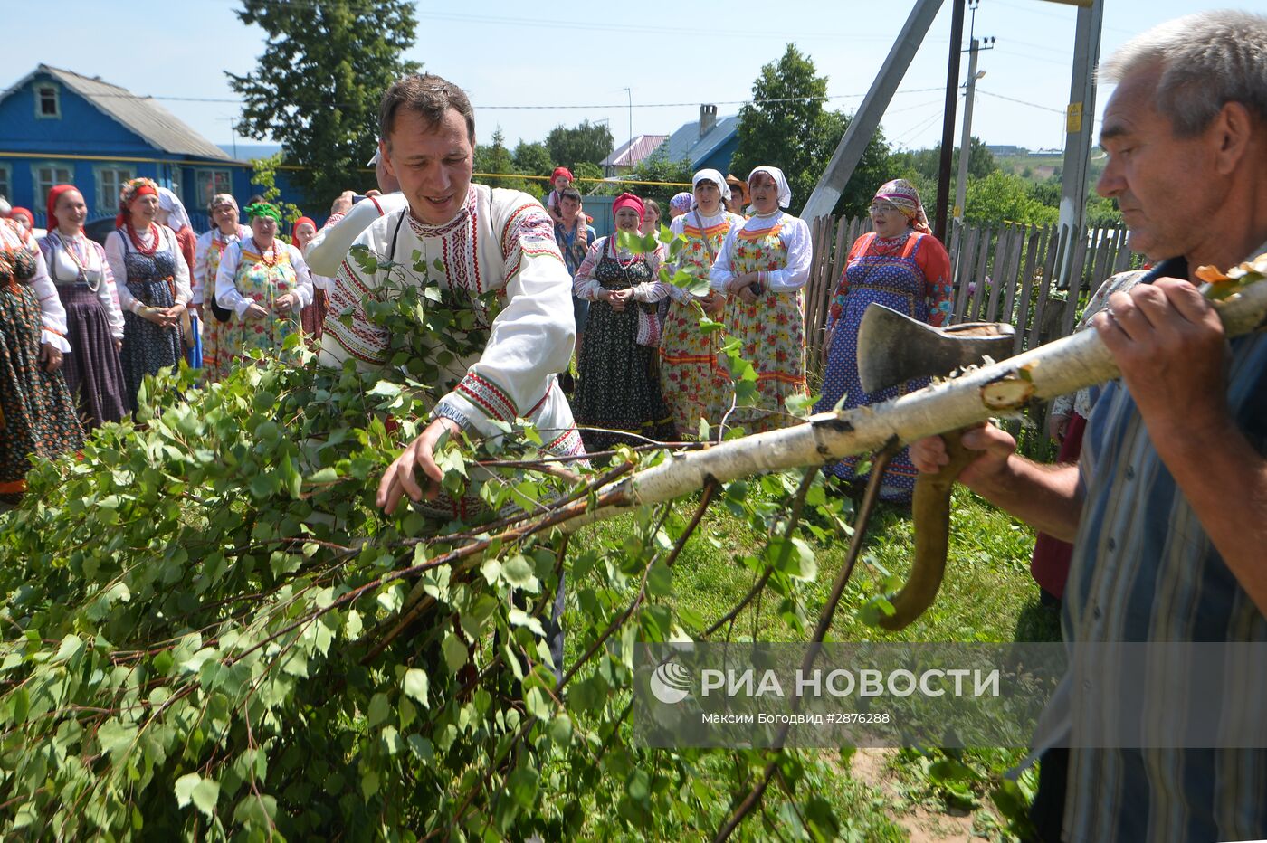 Обряд празднования Троицы в селе Матюшино