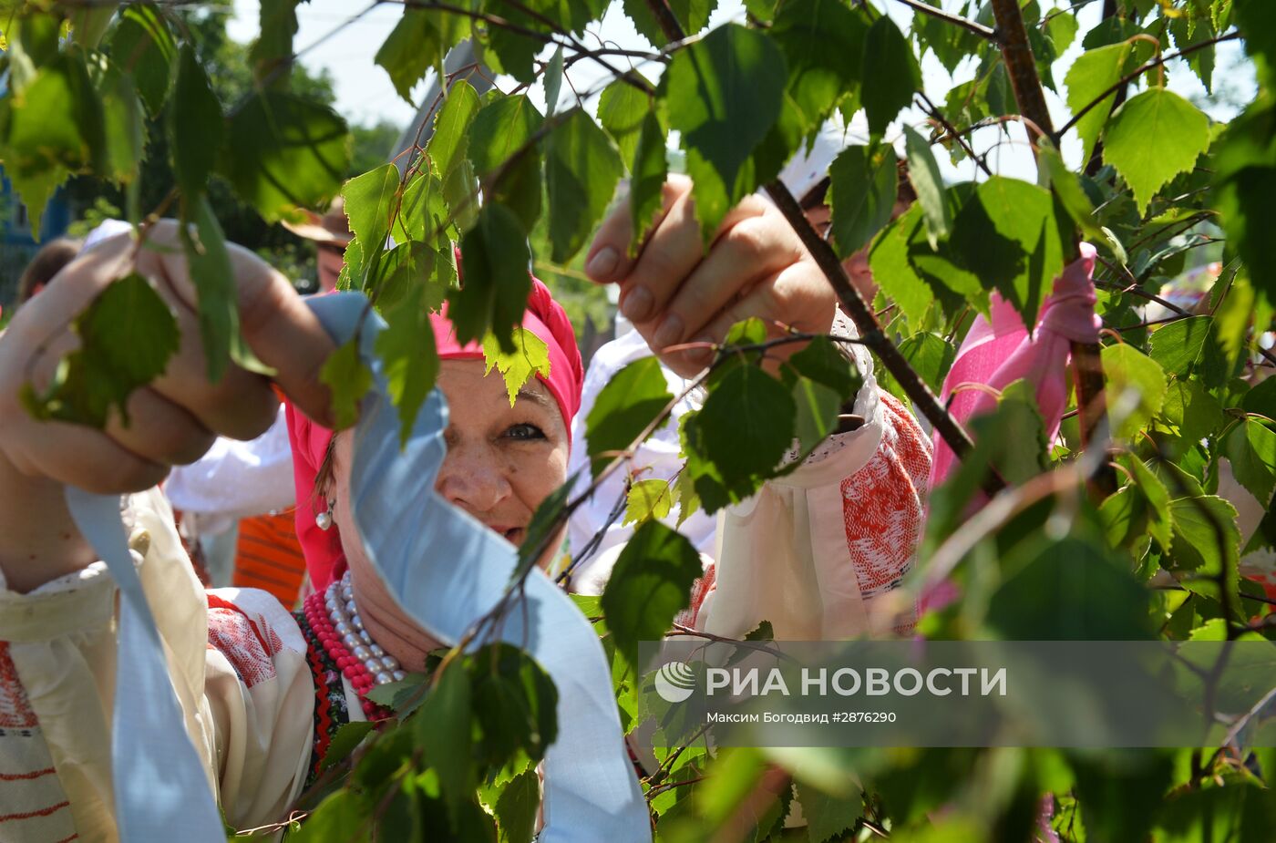 Обряд празднования Троицы в селе Матюшино