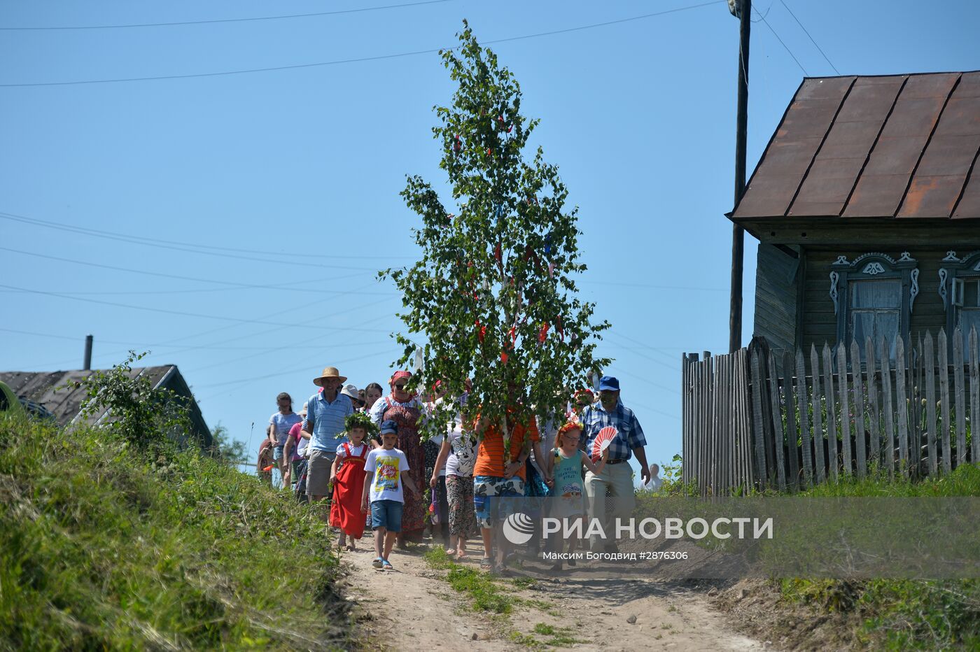 Обряд празднования Троицы в селе Матюшино