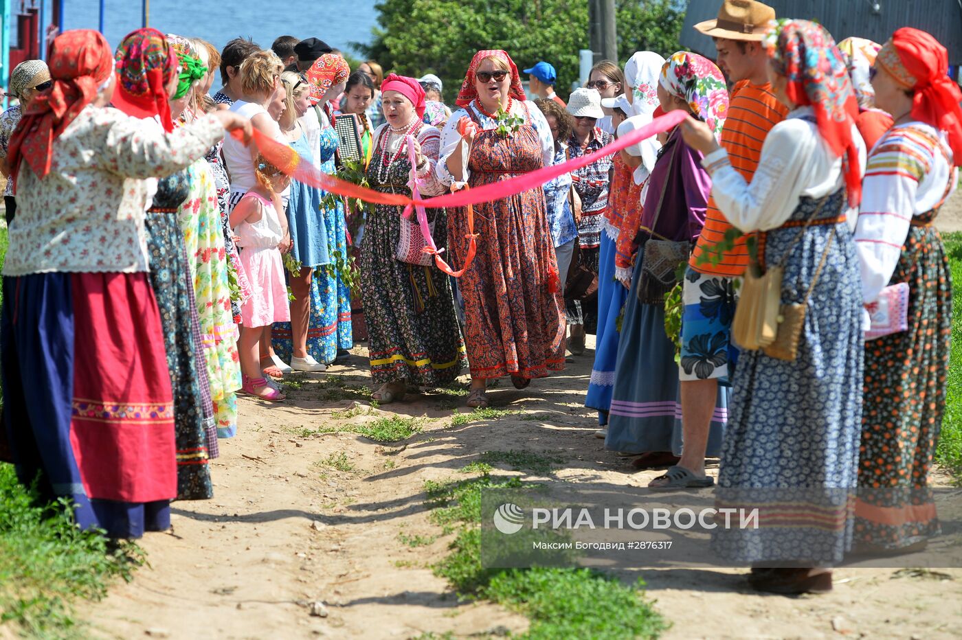 Обряд празднования Троицы в селе Матюшино