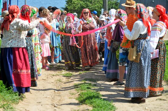 Обряд празднования Троицы в селе Матюшино