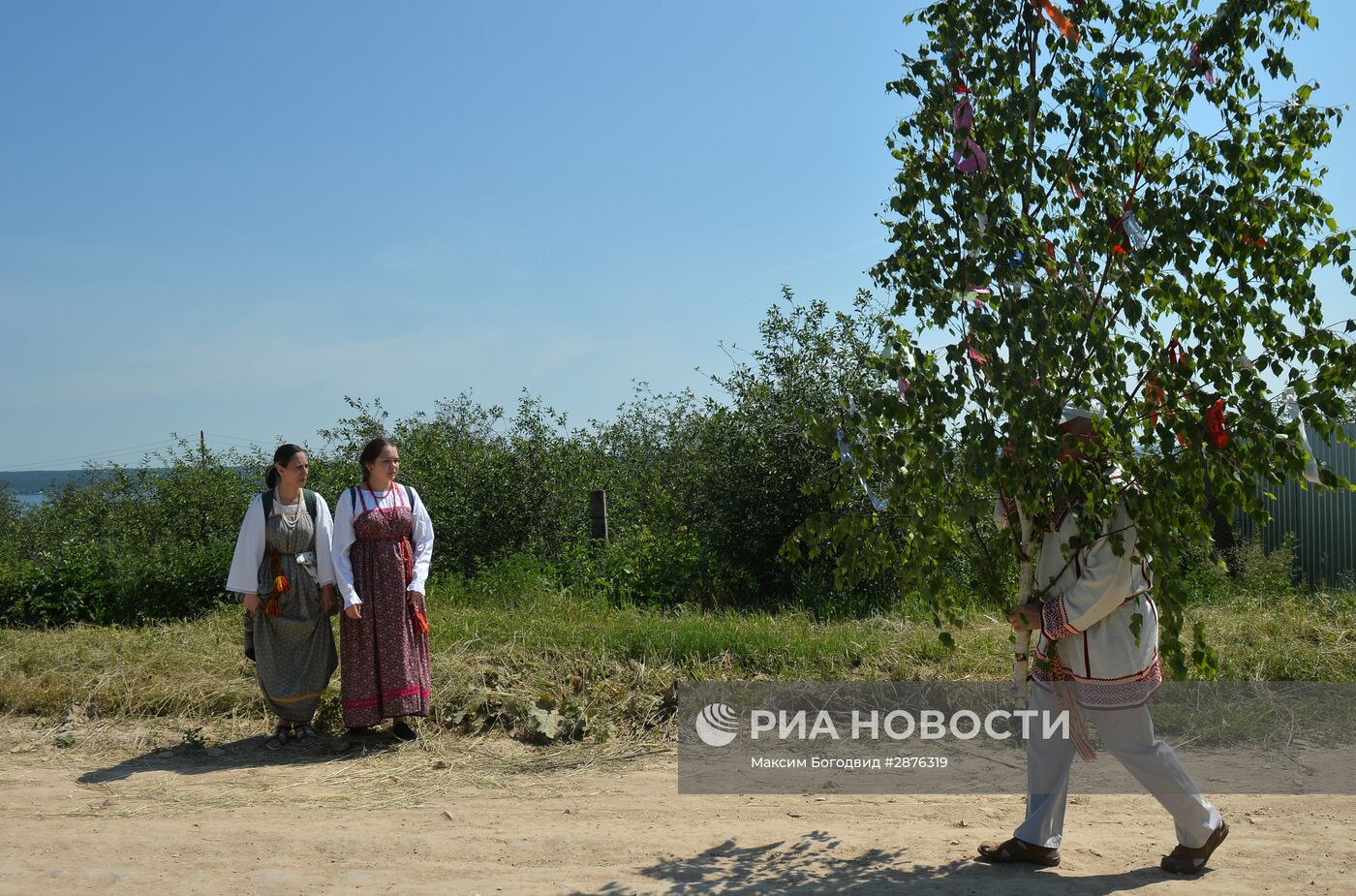 Обряд празднования Троицы в селе Матюшино