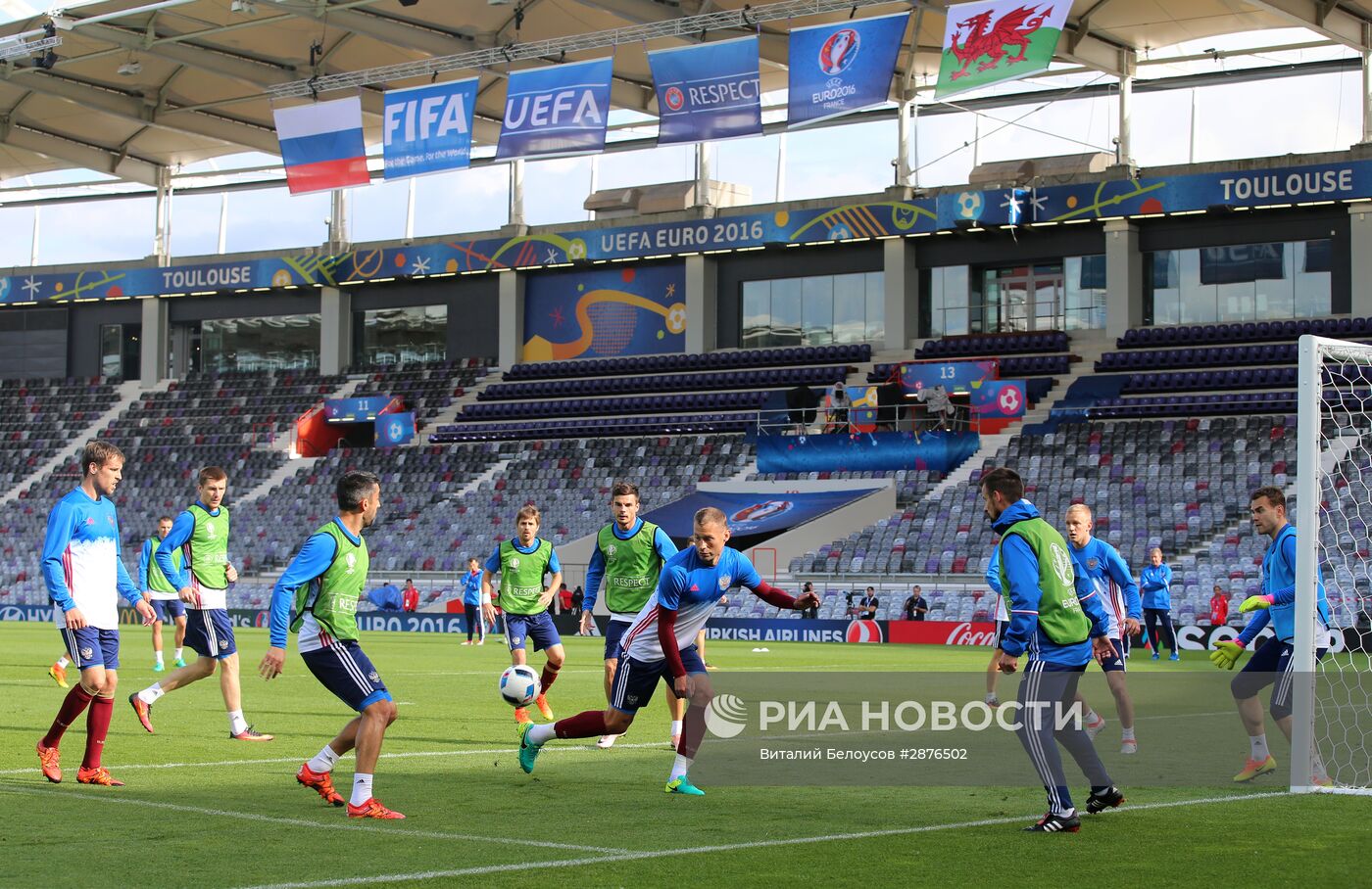 Футбол. Чемпионат Европы - 2016. Тренировка сборной России