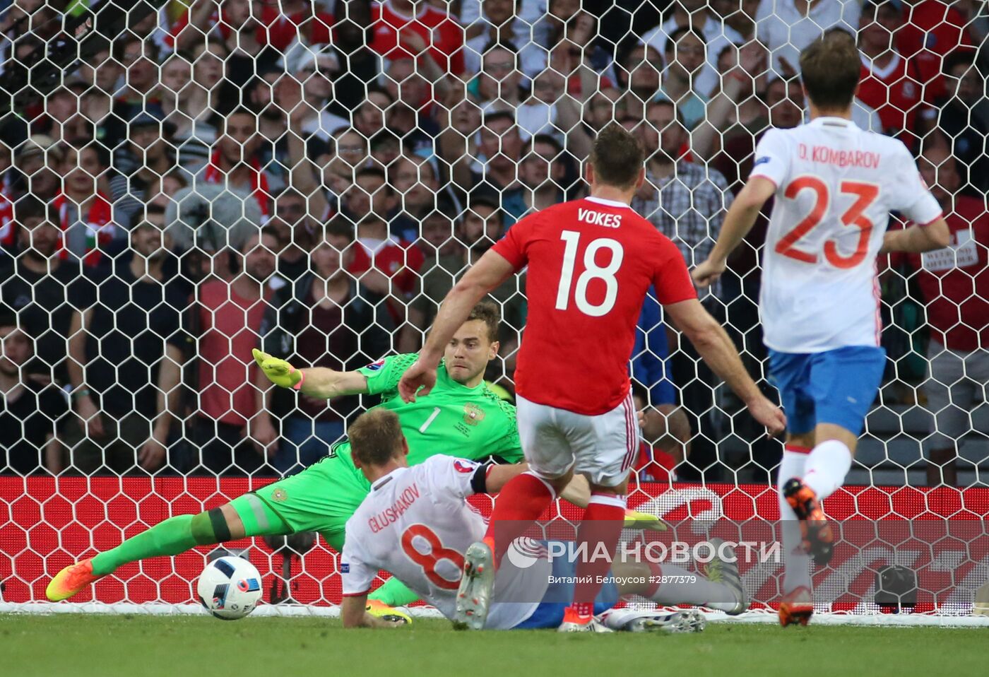 Футбол. Чемпионат Европы - 2016. Матч Россия - Уэльс