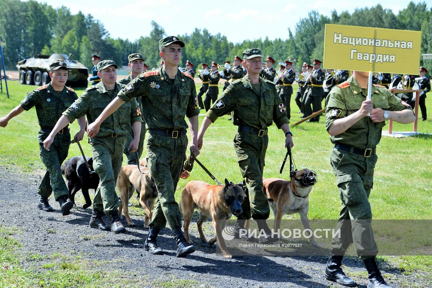 Открытие Всеармейского этапа конкурса кинологов ВС РФ "Верный друг"