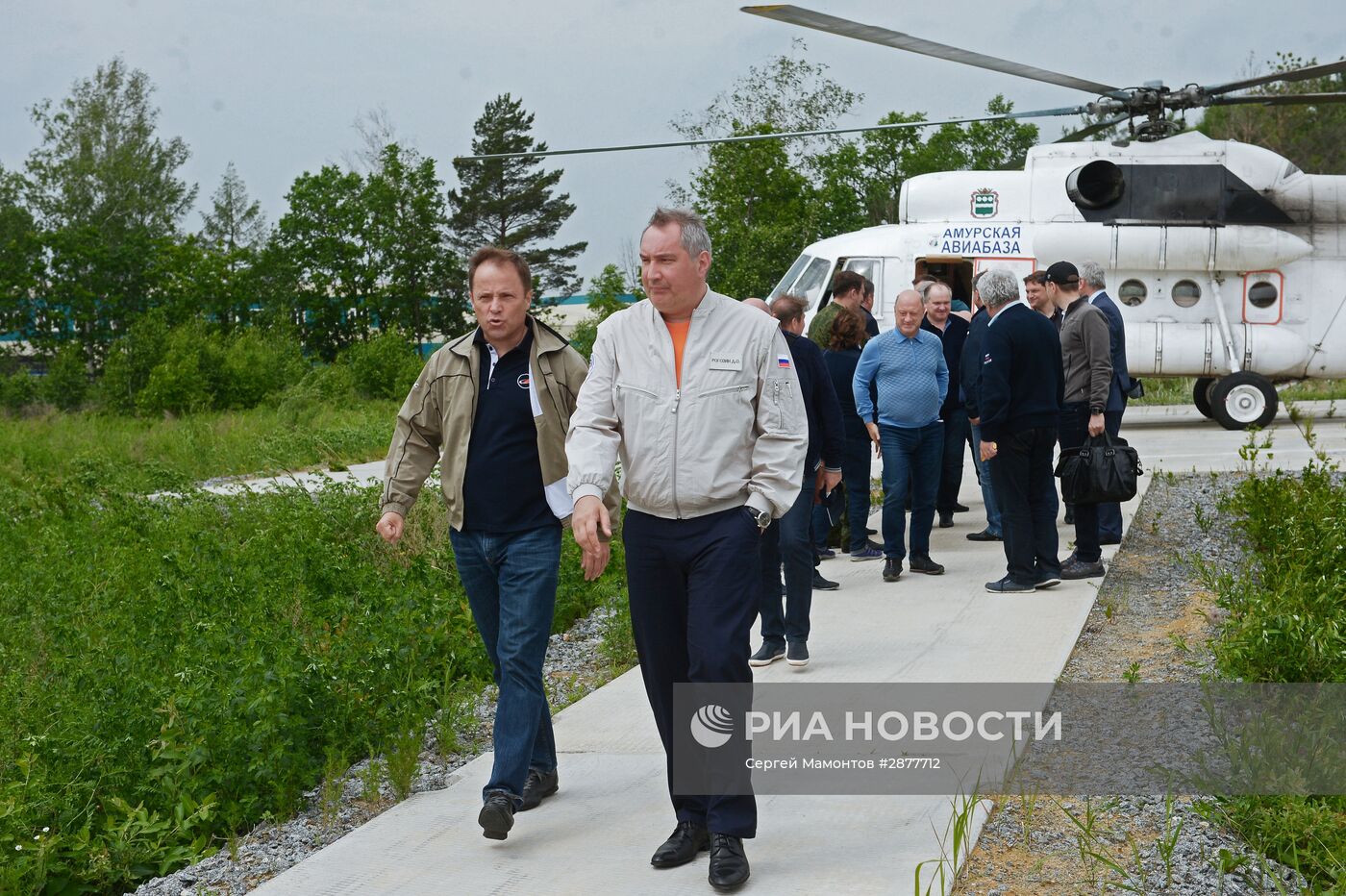 Вице-премьер РФ Д. Рогозин посетил космодром Восточный