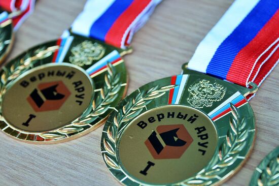 Открытие Всеармейского этапа конкурса кинологов ВС РФ "Верный друг"