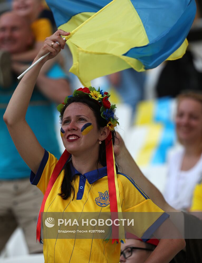 Футбол. Чемпионат Европы - 2016. Матч Украина - Польша