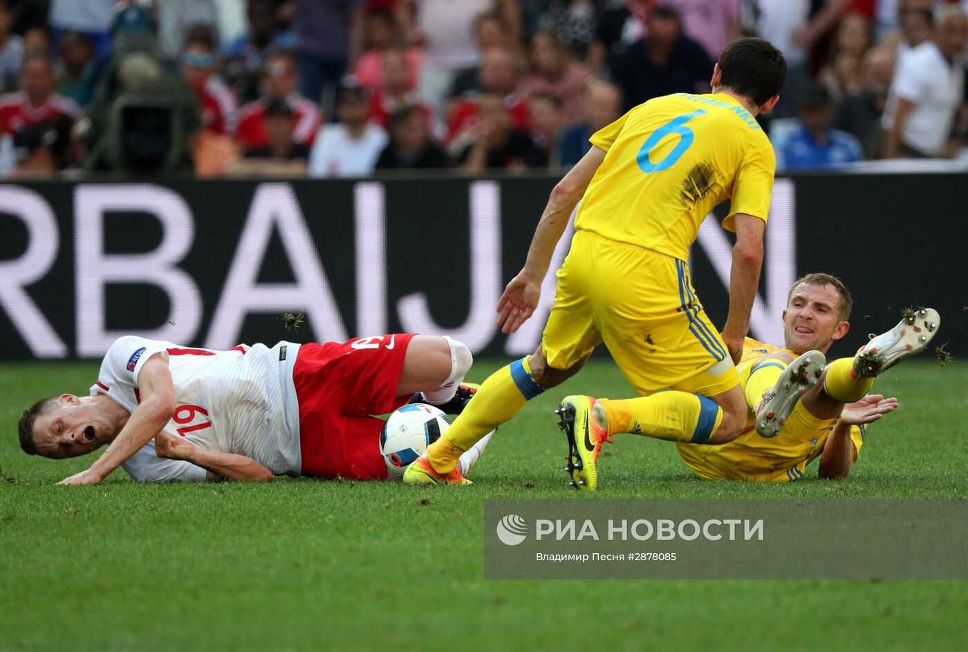 Футбол. Чемпионат Европы - 2016. Матч Украина - Польша