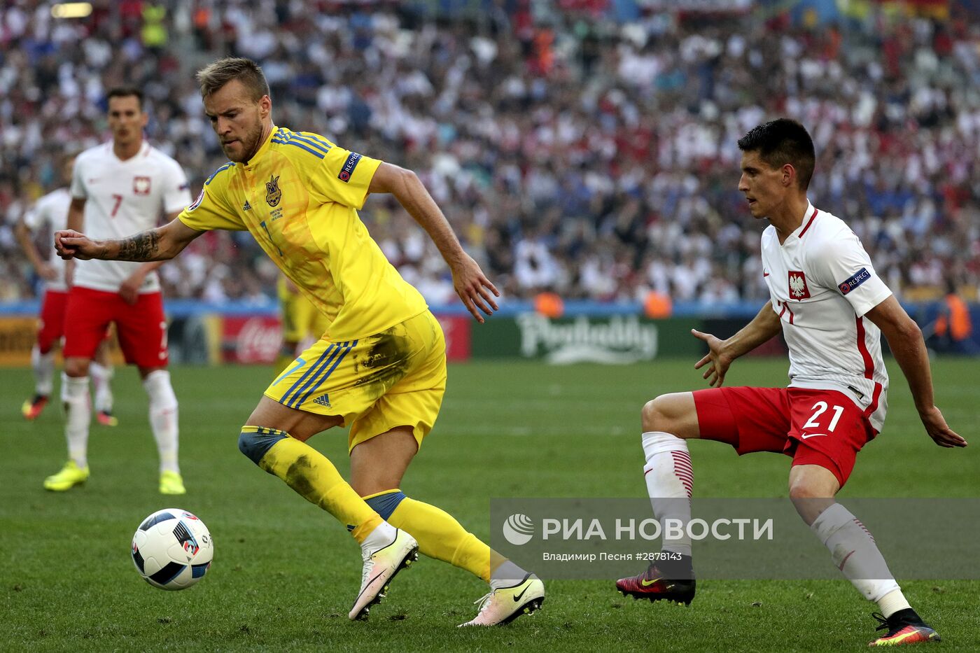 Футбол. Чемпионат Европы - 2016. Матч Украина - Польша