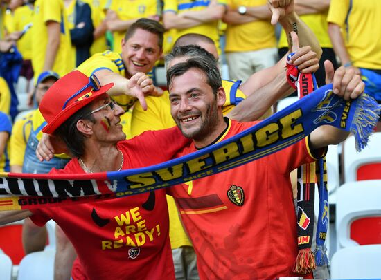 Футбол. Чемпионат Европы - 2016. Матч Швеция - Бельгия