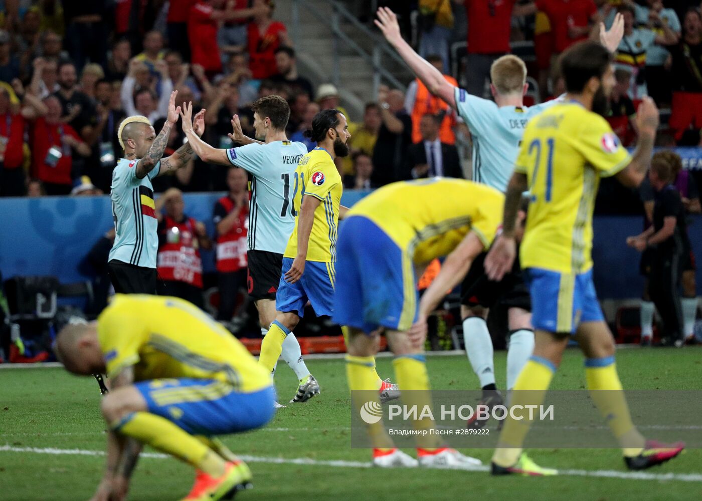 Футбол. Чемпионат Европы - 2016. Матч Швеция - Бельгия