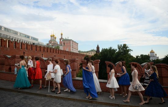 Городской праздник выпускников в Москве
