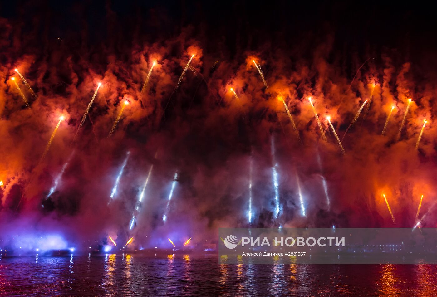Праздник выпускников "Алые паруса-2016" в Санкт-Петербурге