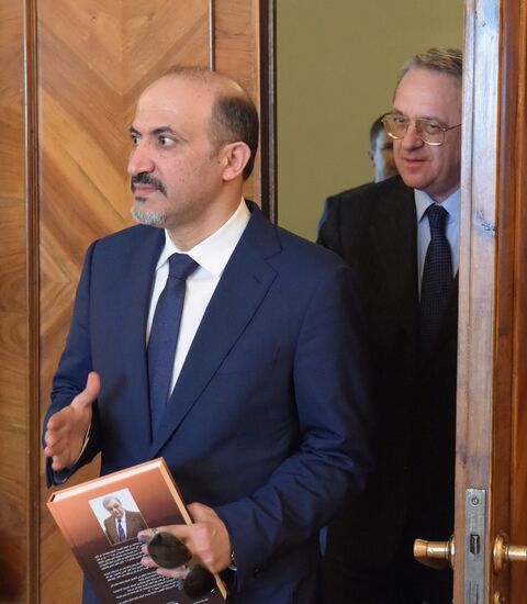 Встреча С. Лаврова с делегацией сирийской оппозиции во главе с А. Джарбой