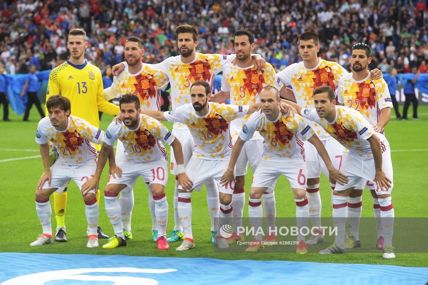 Футбол. Чемпионат Европы - 2016. Матч Италия - Испания