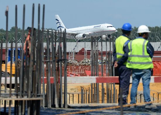 Строительство нового терминала аэропорта "Домодедово"