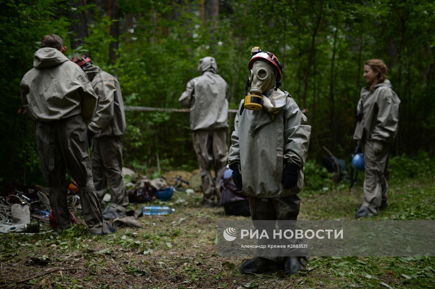Открытие полевого лагеря "Юный спасатель" в Новосибирской области