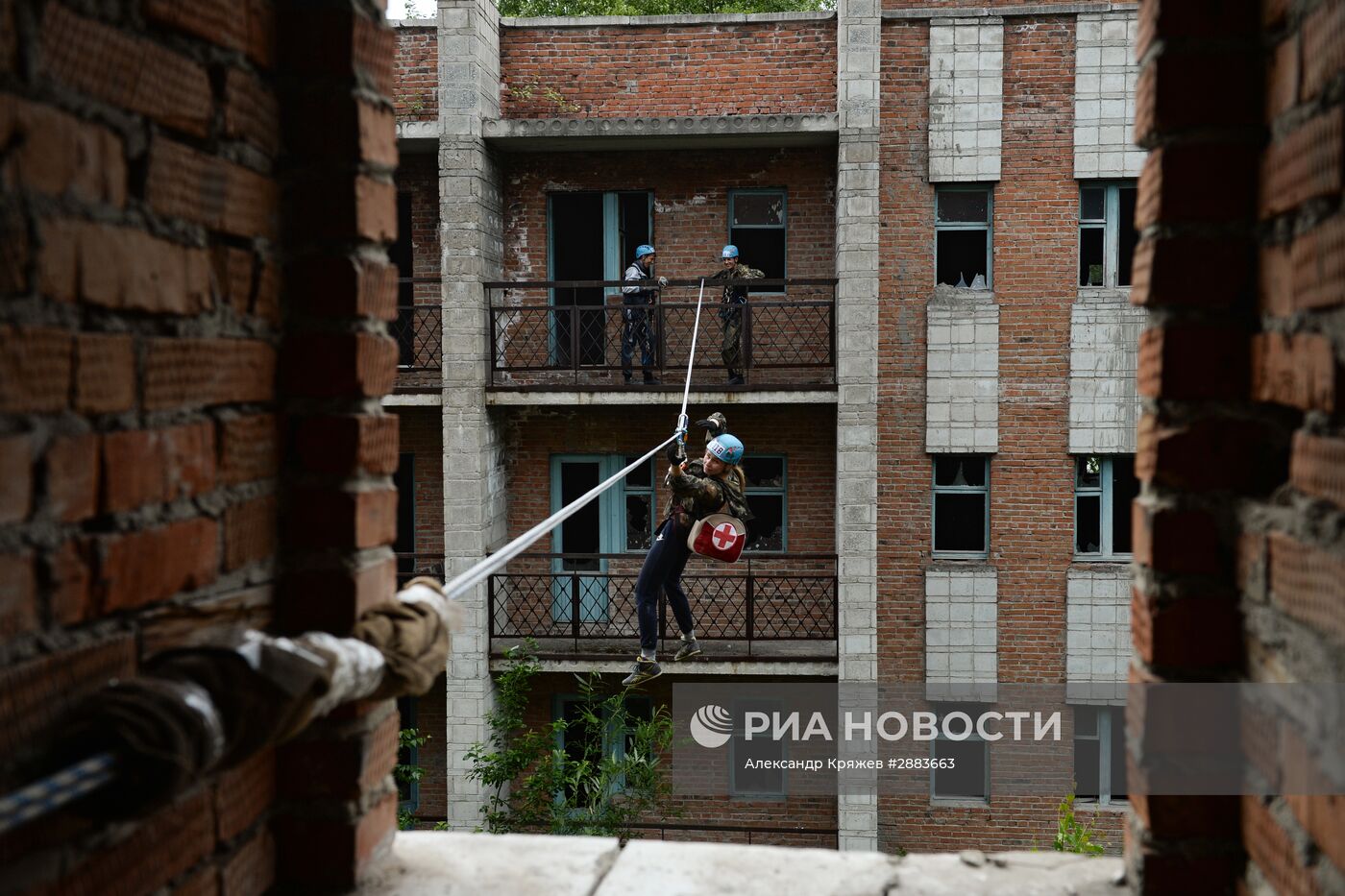 Открытие полевого лагеря "Юный спасатель" в Новосибирской области