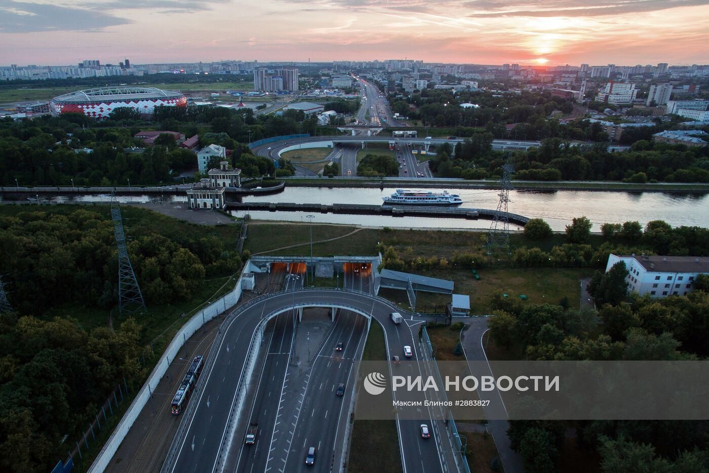 Виды Москвы с высоты птичьего полета