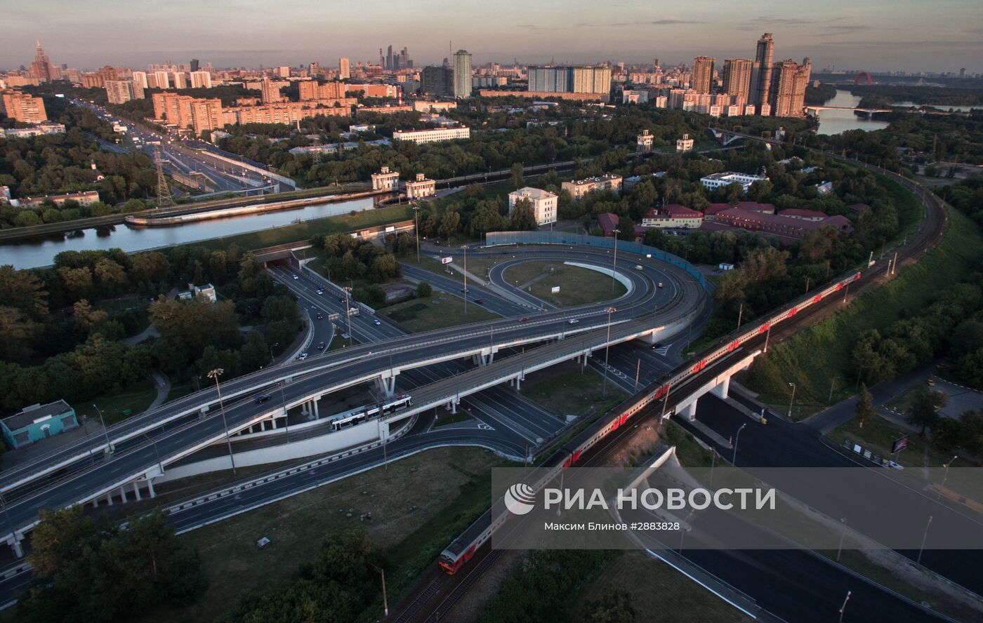 Виды Москвы с высоты птичьего полета