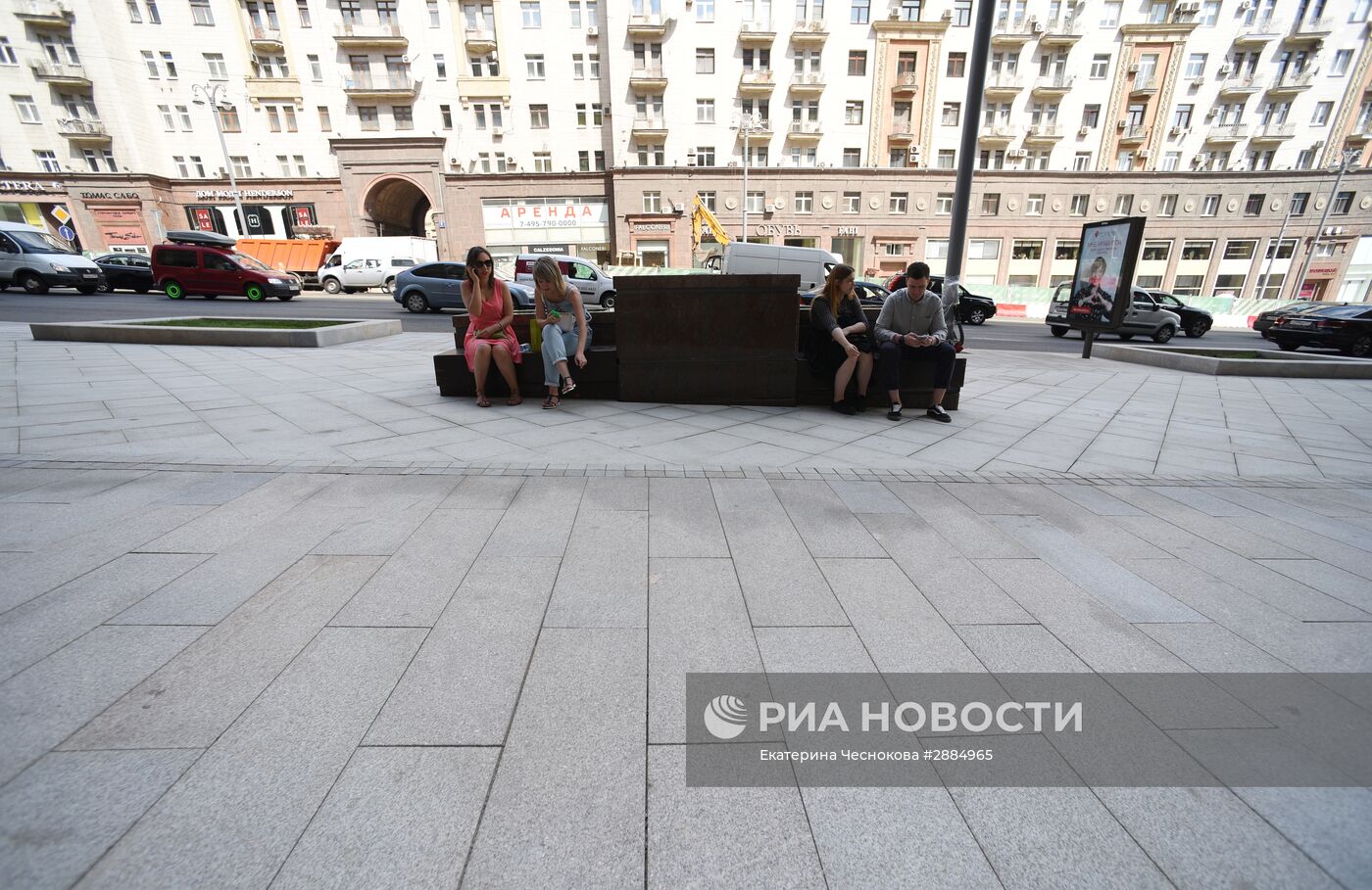 Продолжается реконструкция Тверской улицы