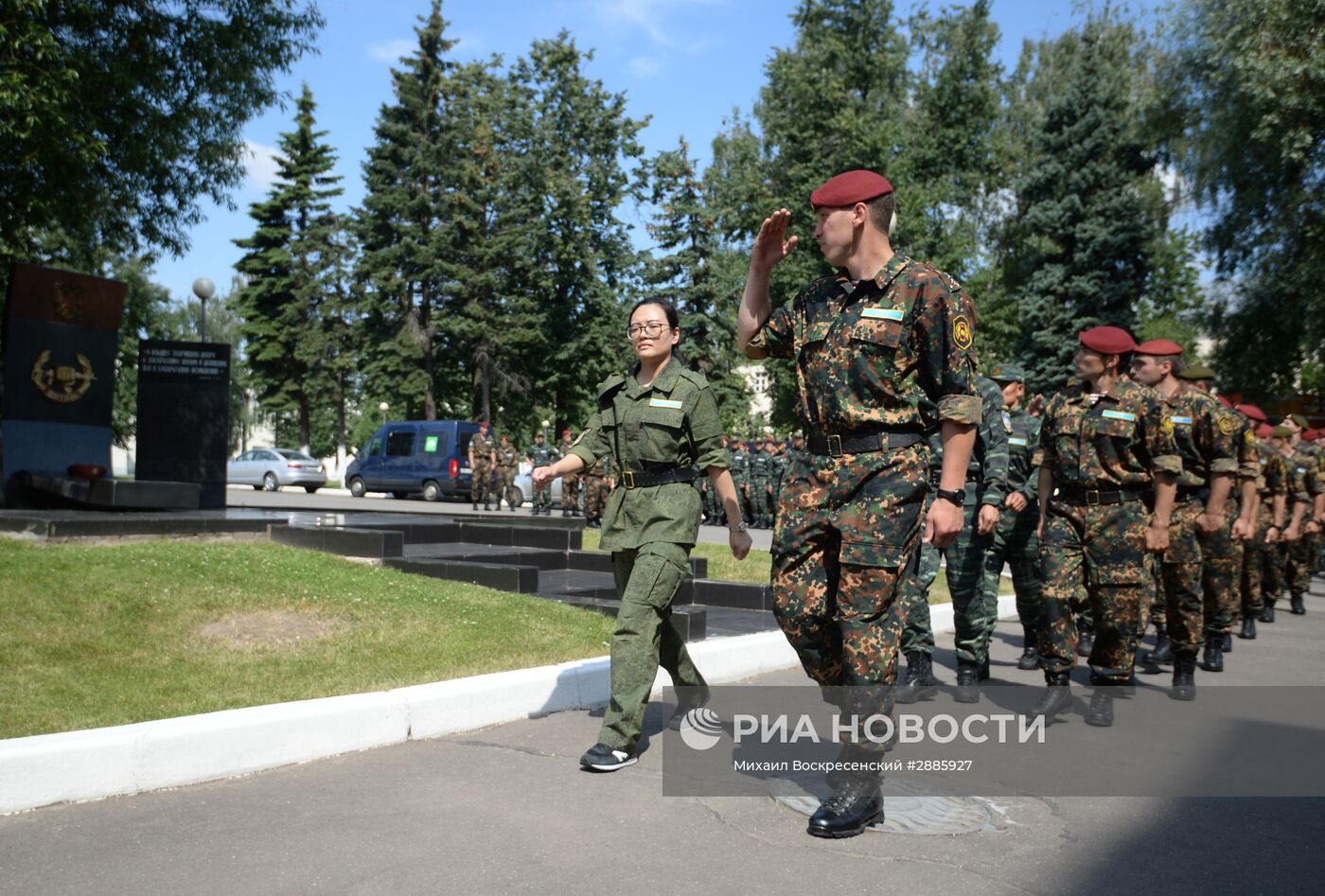 Открытие совместных занятий спецназовцев Национальной гвардии России и Народной вооруженной полиции Китая "Сотрудничество-2016"