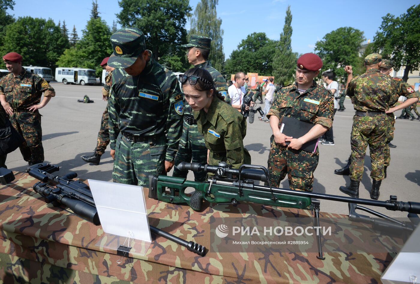 Открытие совместных занятий спецназовцев Национальной гвардии России и Народной вооруженной полиции Китая "Сотрудничество-2016"