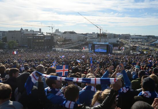 Просмотр матча Евро-2016 Франция - Исландия в Рейкьявике