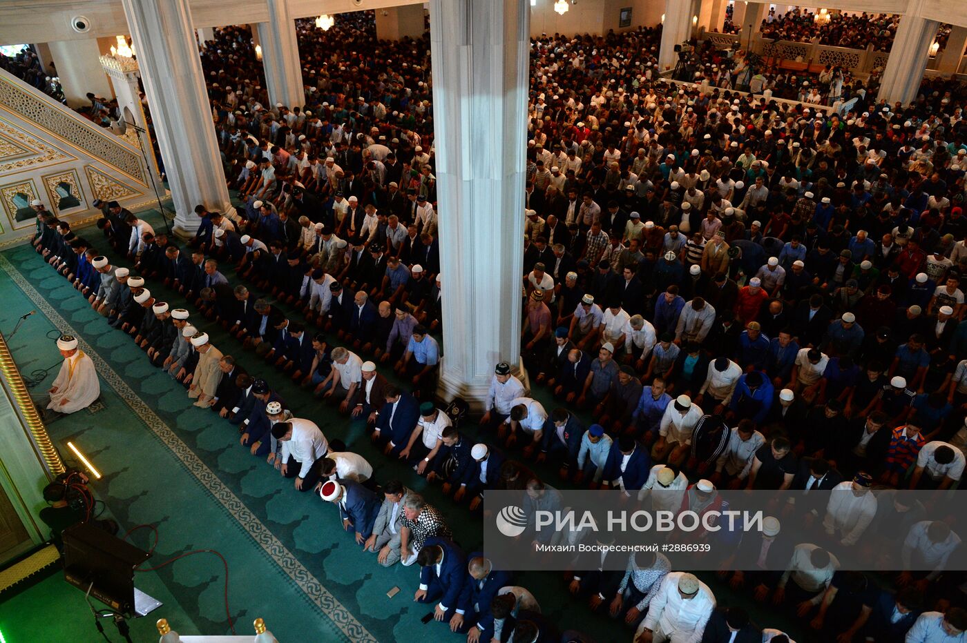 Празднование Ураза-байрама в Москве