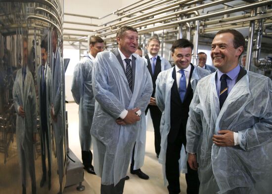 Рабочая поездка премьер-министра РФ Д. Медведева в Московскую область