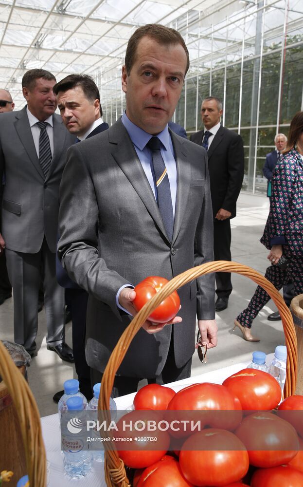 Рабочая поездка премьер-министра РФ Д. Медведева в Московскую область