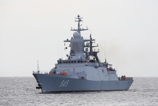 Возвращение корветов "Бойкий" и "Стойкий" ВМФ РФ в Балтийск