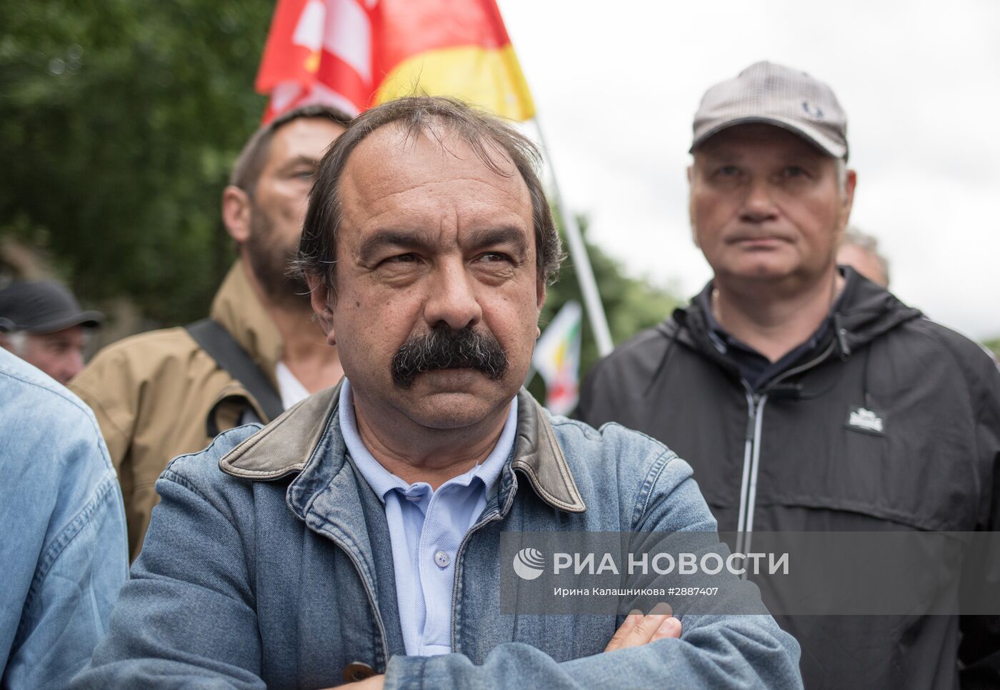 Акция протеста против нового трудового законодательства в Париже