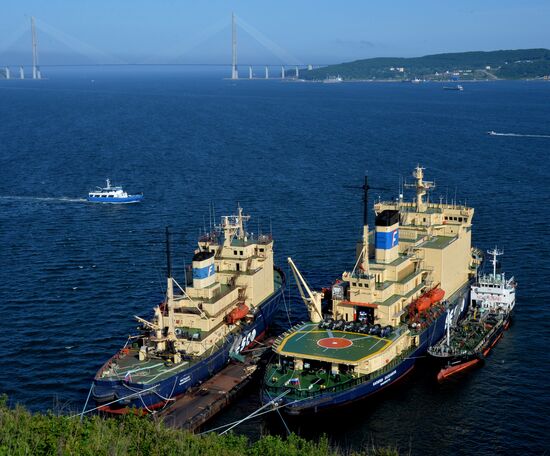Ледоколы компании FESCO во Владивостоке