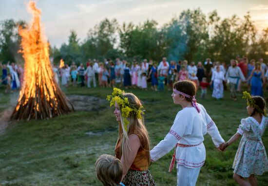 Празднование Ивана Купалы в Омской области