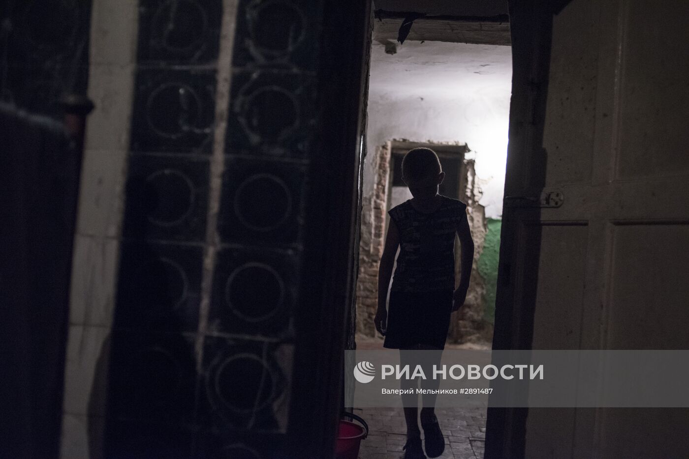 Школа, ставшая убежищем для жителей Горловки