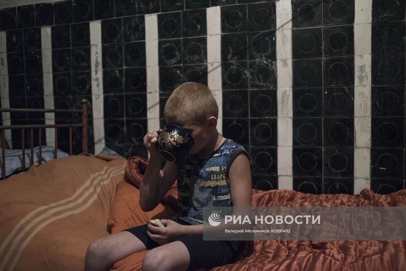 Школа, ставшая убежищем для жителей Горловки