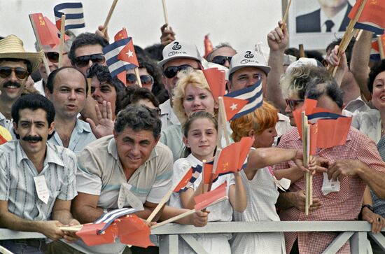 Официальный визит М.С.Горбачева на Кубу