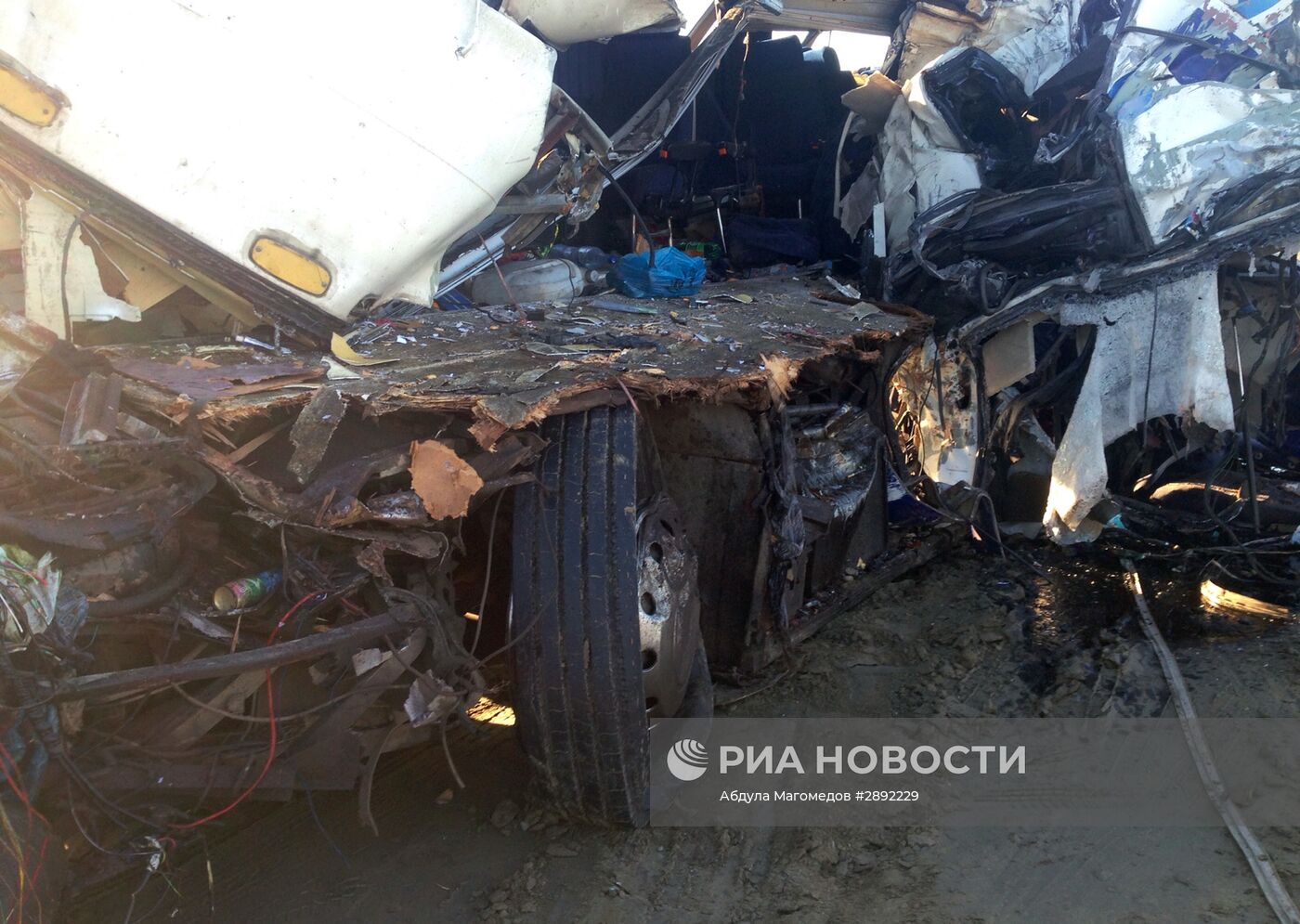 Пассажирский автобус попал в ДТП в Дагестане