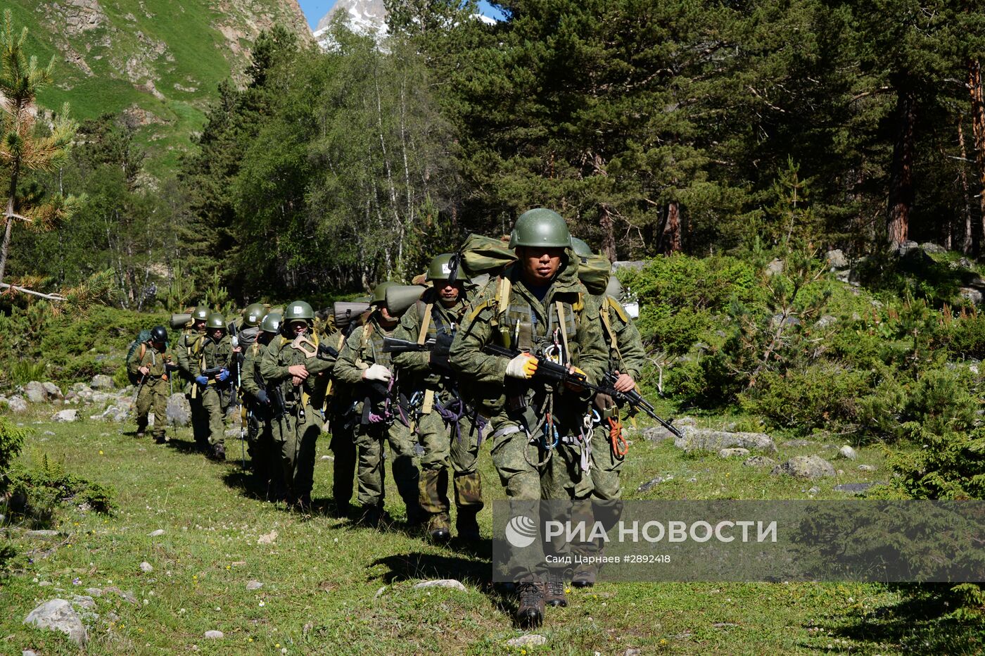 Соревнования на лучшее высокогорное подразделение ВС РФ "Эльбрусское кольцо"