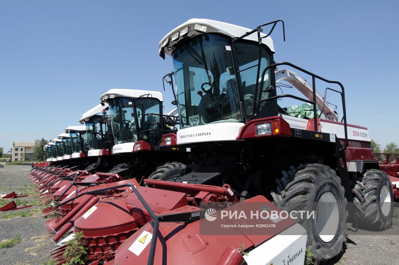 Уборка зерновых в ДНР