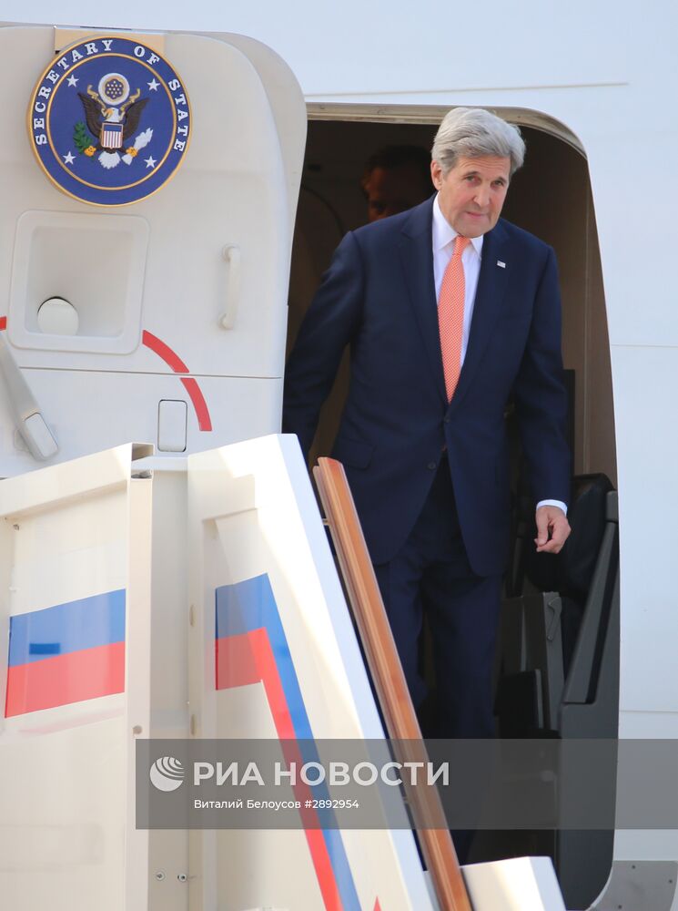 Прилет государственного секретаря США Дж. Керри в Москву