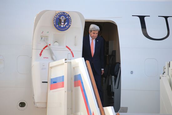 Прилет государственного секретаря США Дж. Керри в Москву