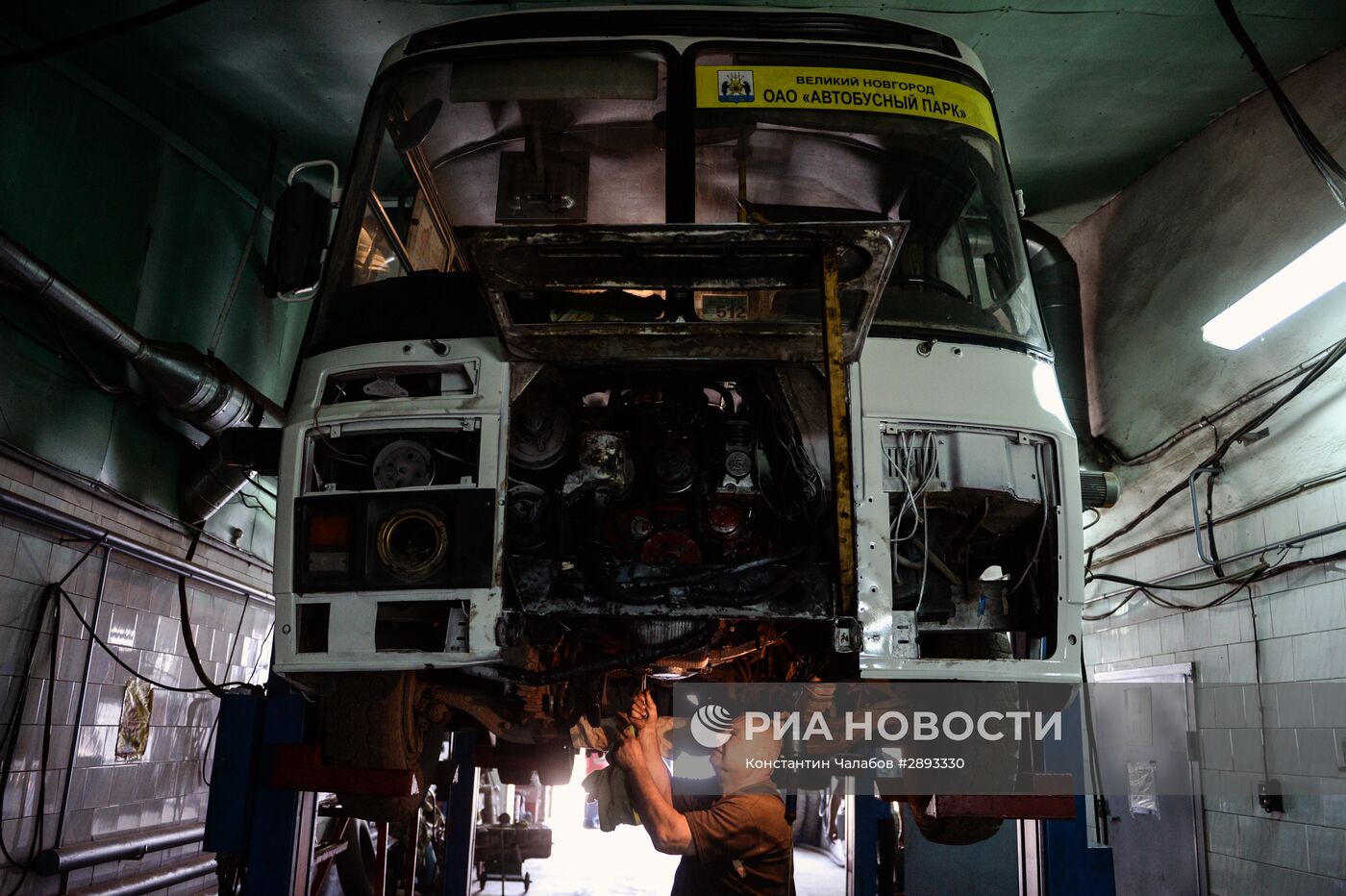 Автобусно-троллейбусный парк в Великом Новгороде